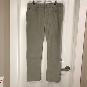 J Crew Gray 484 Slim Corduroy